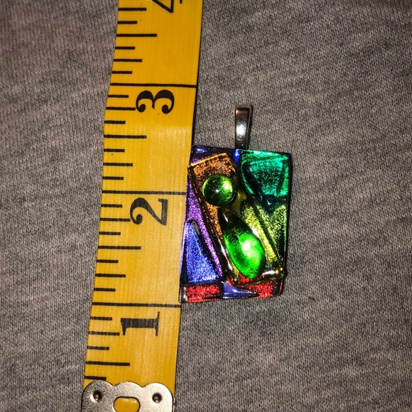 Multiple Color layered Glass pendant - Picture 4 of 4